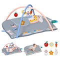 BEINGMATE Care Baby Play Gym Tummy Time Mat, Oversize Elephant Activity Mat with 6 Detachable Toys, Promote Motor Skills & Sensory Development Mat, Newborn Infant Baby Essentials Gift
