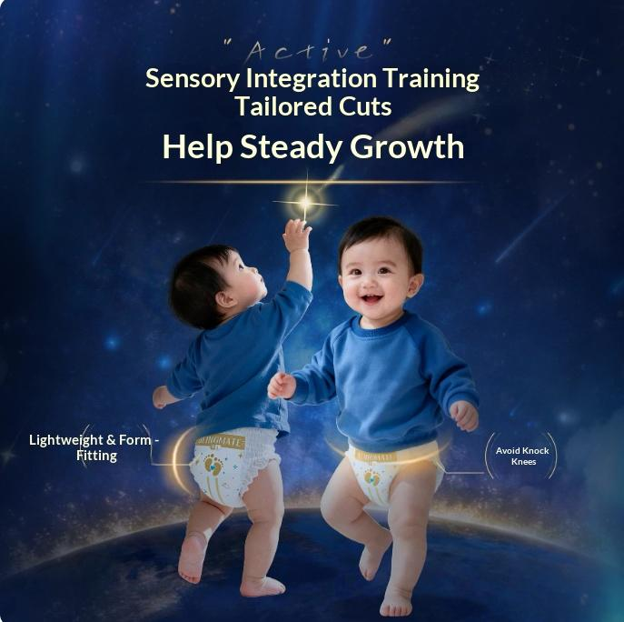 Beingmate Nengdong Baby Diapers, Ultra Absorbent Disposable Diapers, Soft & Breathable Leak Protection, Dry Comfort Diaper for Infants, Toddlers & Active Babies